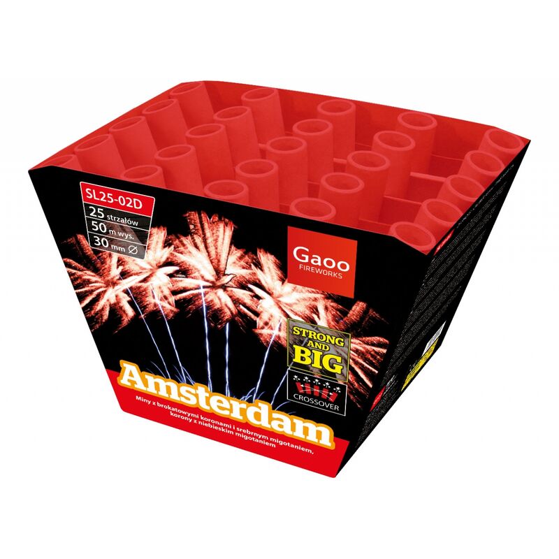 Jetzt Amsterdam 25-Schuss-Feuerwerk-Batterie ab 36.54€ bestellen