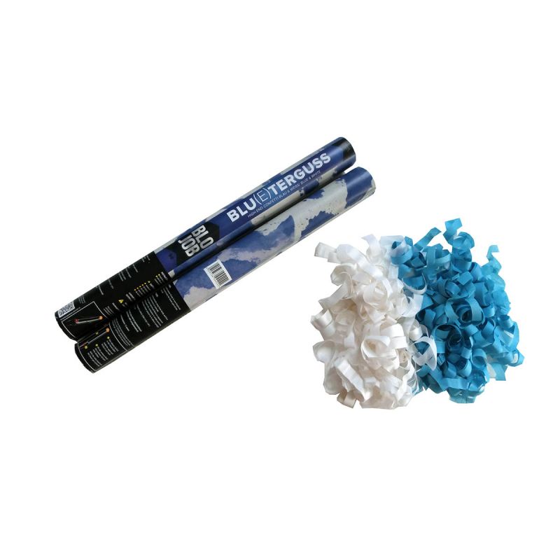 Jetzt Blu(e)terguss 50cm Papierflitter blau-weiß ab 3.59€ bestellen