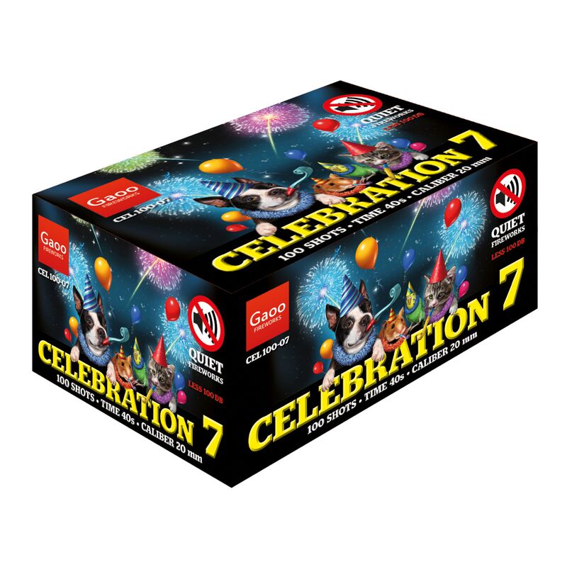 Jetzt Celebration 100-7 100-Schuss-Feuerwerk-Batterie ab 61.19€ bestellen