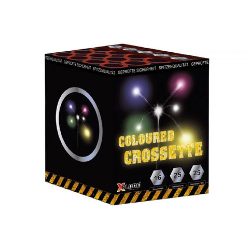 Jetzt Coloured Crossette 16-Schuss-Feuerwerk-Batterie ab 9.89€ bestellen