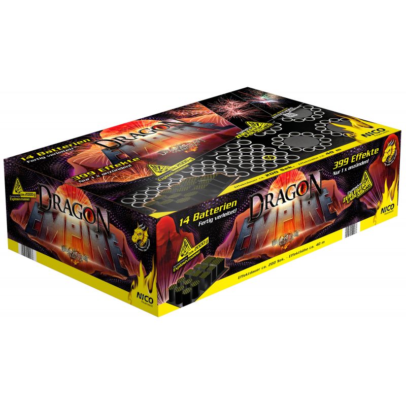 Jetzt Dragon Empire 399-Schuss-Feuerwerkverbund ab 110.49€ bestellen