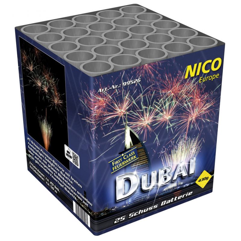 Jetzt Dubai 25-Schuss-Feuerwerk-Batterie ab 26.99€ bestellen