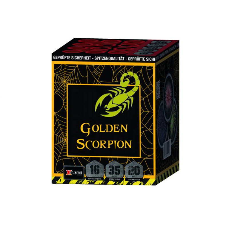 Jetzt Golden Scorpion 16-Schuss-Feuerwerk-Batterie ab 14.99€ bestellen