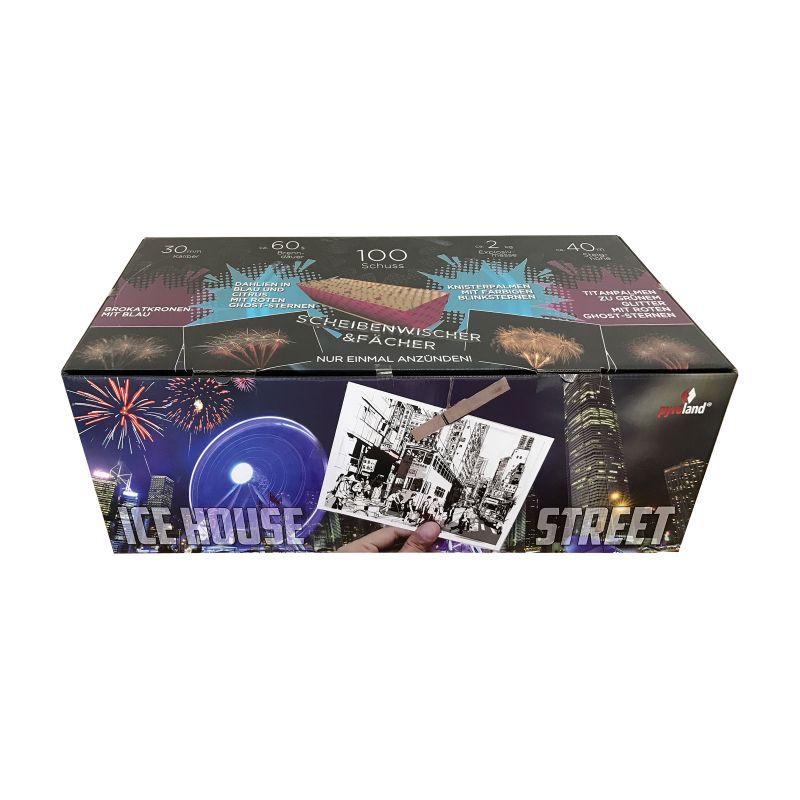 Jetzt Ice House Street 100-Schuss-Feuerwerkverbund ab 152.99€ bestellen