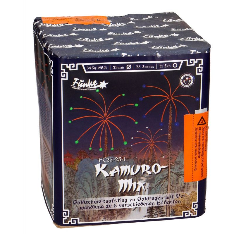 Jetzt Kamuro-Mix 25-Schuss-Feuerwerk-Batterie ab 21.24€ bestellen