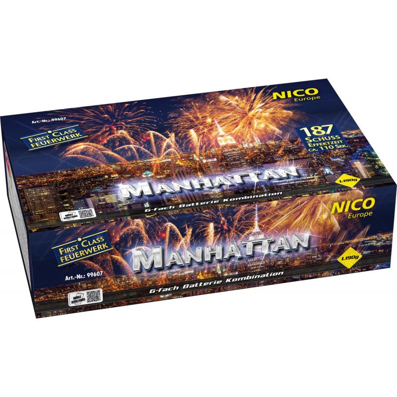 Jetzt Manhattan 187-Schuss-Feuerwerkverbund ab 72.24€ bestellen