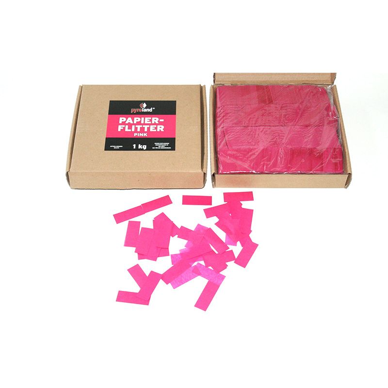 Jetzt Papier Flitter - Pink 1kg (Pappschachtel) ab 14.99€ bestellen