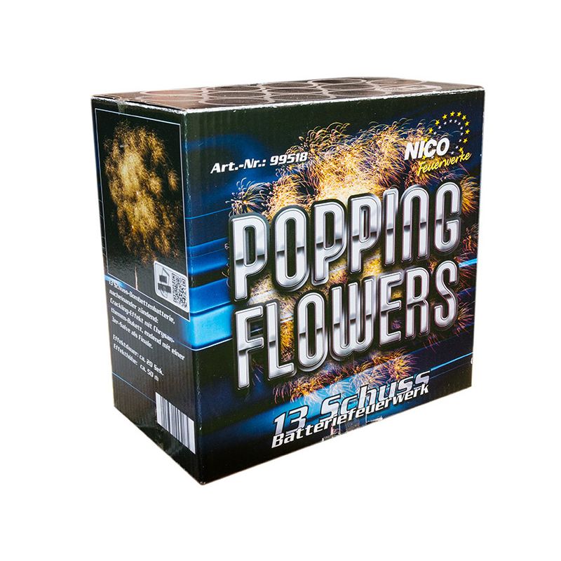 Jetzt Popping Flowers 13-Schuss-Feuerwerk-Bombettenbatterien ab 17.09€ bestellen
