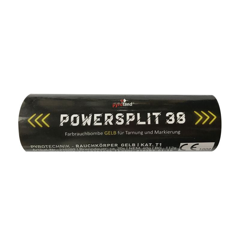 Jetzt POWERSPLIT 38 mit Reißzünder 20s, Gelb ab 5.99€ bestellen