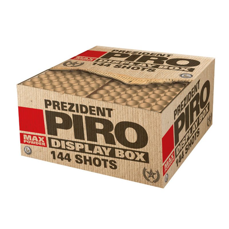 Jetzt Prezident Piro 144-Schuss-Feuerwerkverbund (Stahlkäfig) ab 101.99€ bestellen