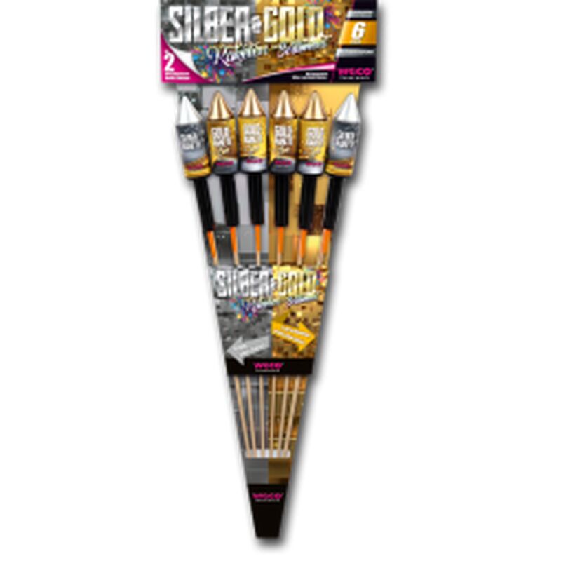 Jetzt Silber & Gold 6-teiliges Raketensortiment ab 11.89€ bestellen