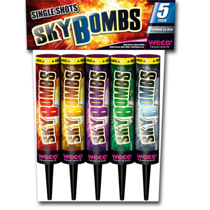 Jetzt Sky Bombs 5-teiliges Single Shot Sortiment ab 6.79€ bestellen