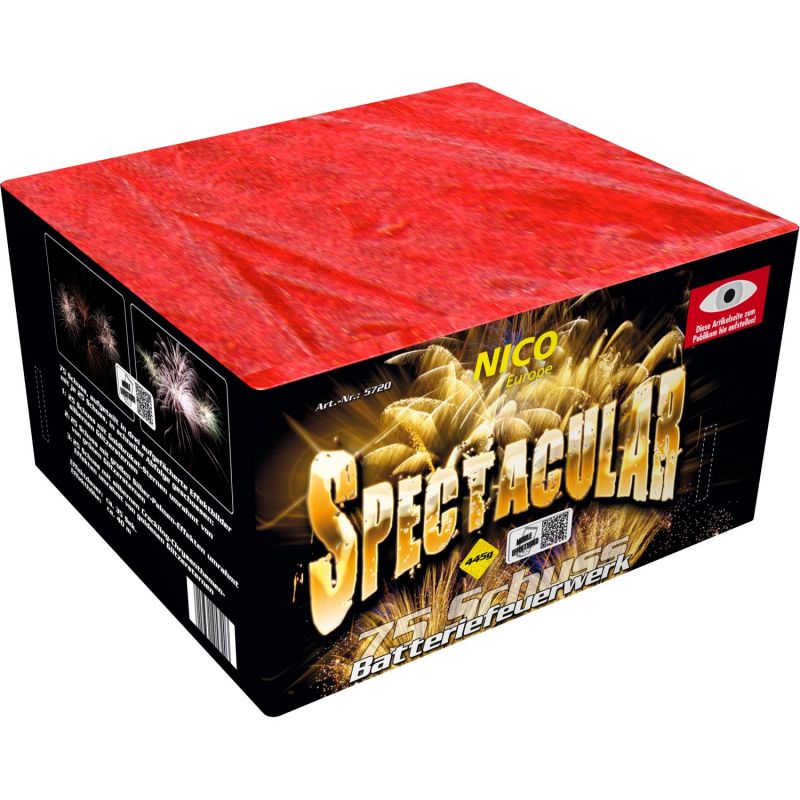 Jetzt Spectacular 75-Schuss-Feuerwerk-Batterie ab 56.09€ bestellen
