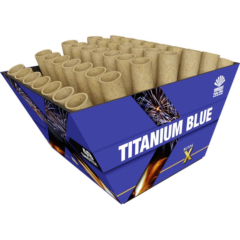 Jetzt Titanium Blue 49-Schuss-Feuerwerk-Batterie (Stahlkäfig) ab 58.64€ bestellen