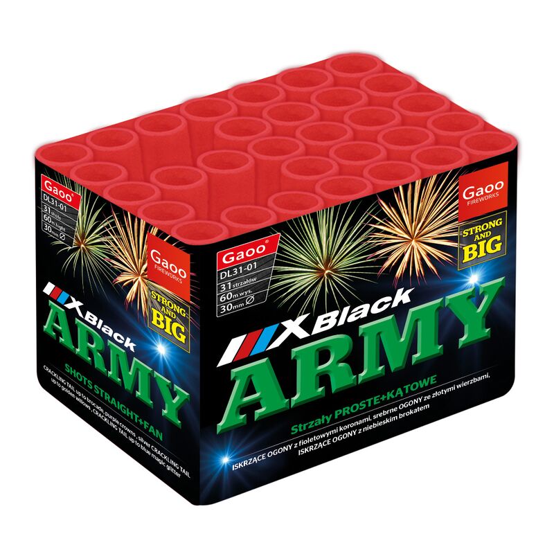 Jetzt X-Black Army 31-Schuss-Feuerwerk-Batterie ab 45.04€ bestellen