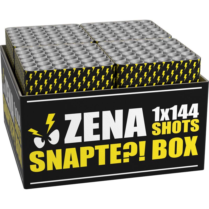 Jetzt Zena Snapte?! Box 144-Schuss-Feuerwerkverbund (Stahlkäfig) ab 97.74€ bestellen