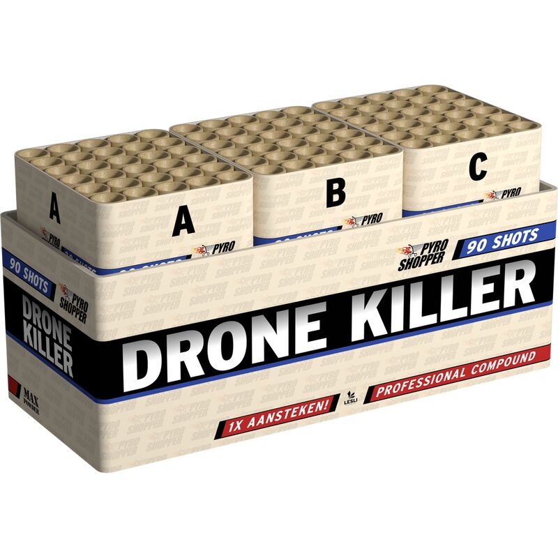 Jetzt Drone Killer 90-Schuss-Feuerwerkverbund ab 67.99€ bestellen