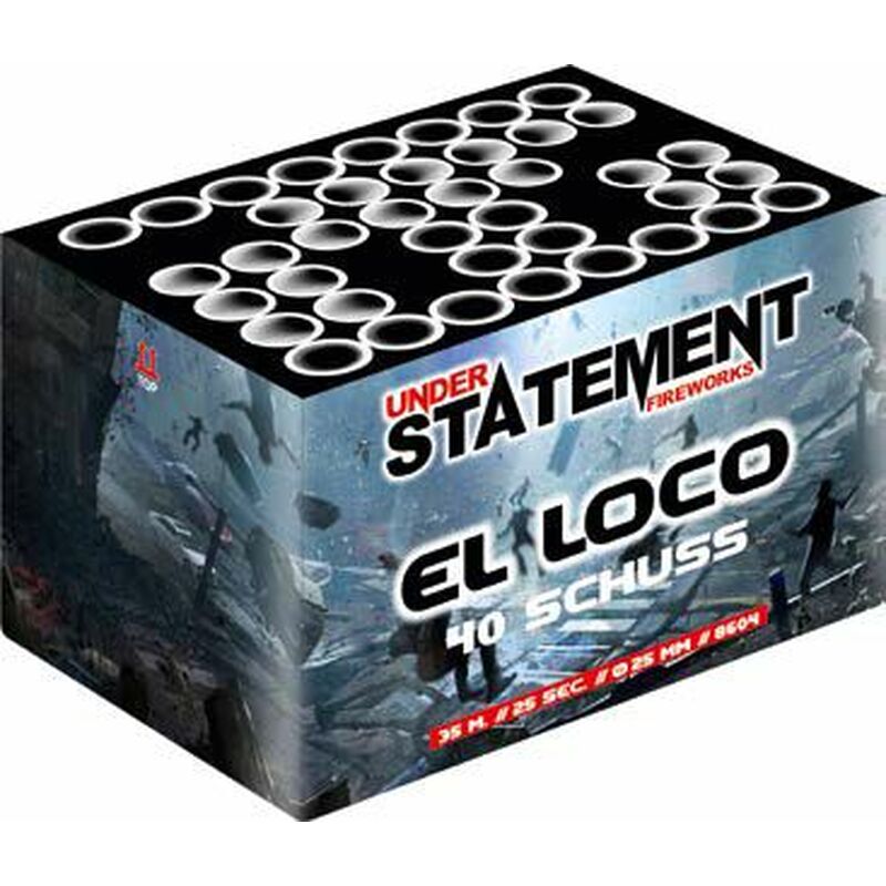 Jetzt El Loco 40-Schuss-Feuerwerk-Batterie ab 30.59€ bestellen