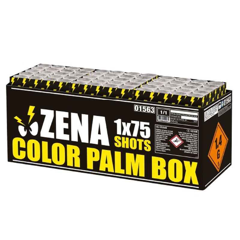Jetzt Zena Color Palm Box 75-Schuss-Feuerwerkverbund ab 64€ bestellen