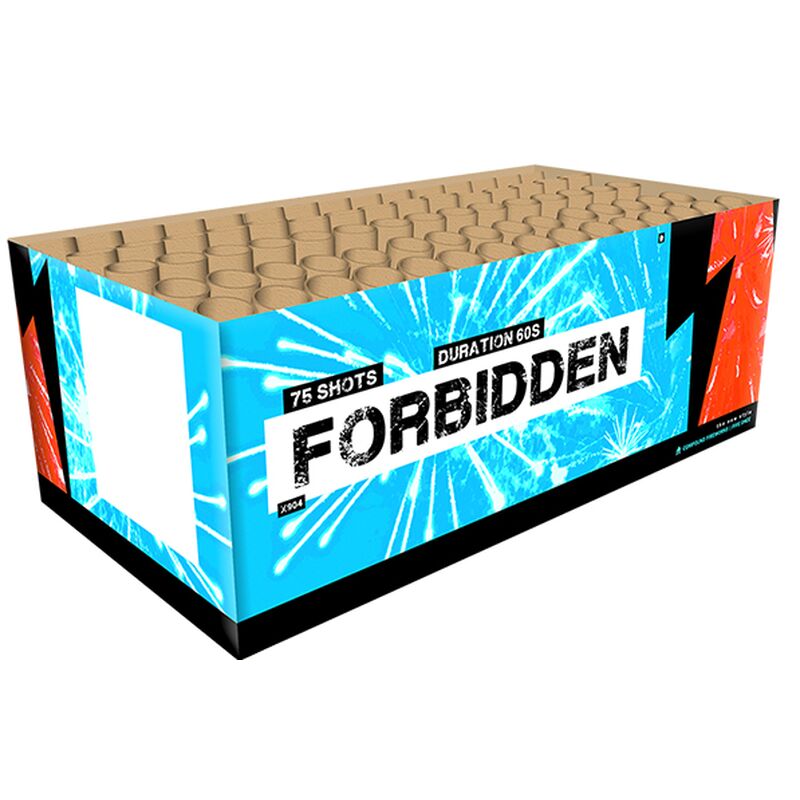 Jetzt Forbidden 76 Schuss-Feuerwerk-Batterie ab 103.49€ bestellen