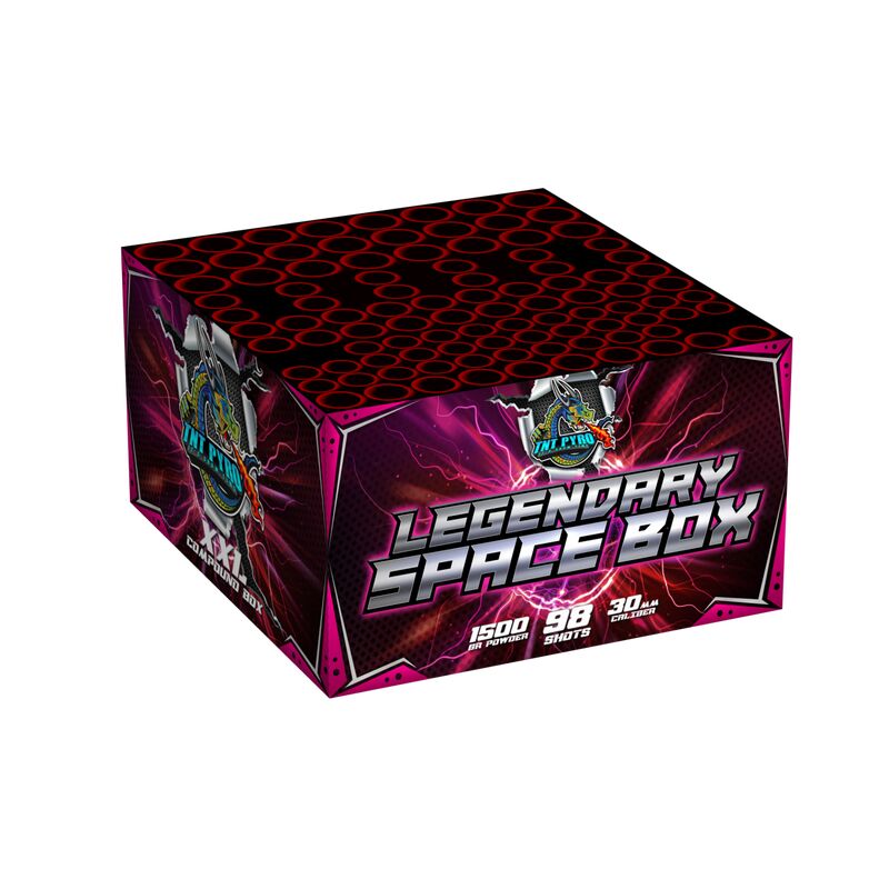 Jetzt Legendary Space Box 98-Schuss-Feuerwerkverbund ab 90.09€ bestellen