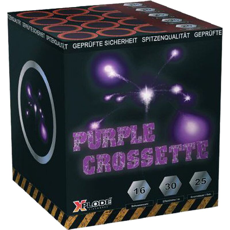 Jetzt Purple Crossette 16-Schuss-Feuerwerkbatterie ab 8.49€ bestellen