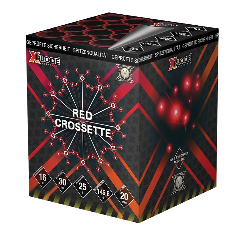 Jetzt Red Crossette 16-Schuss-Feuerwerkbatterie ab 6.79€ bestellen