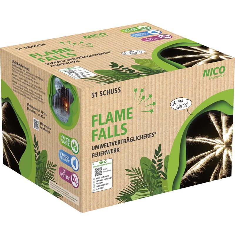 Jetzt Flame Falls 51-Schuss-Feuerwerksbatterie ab 53.54€ bestellen
