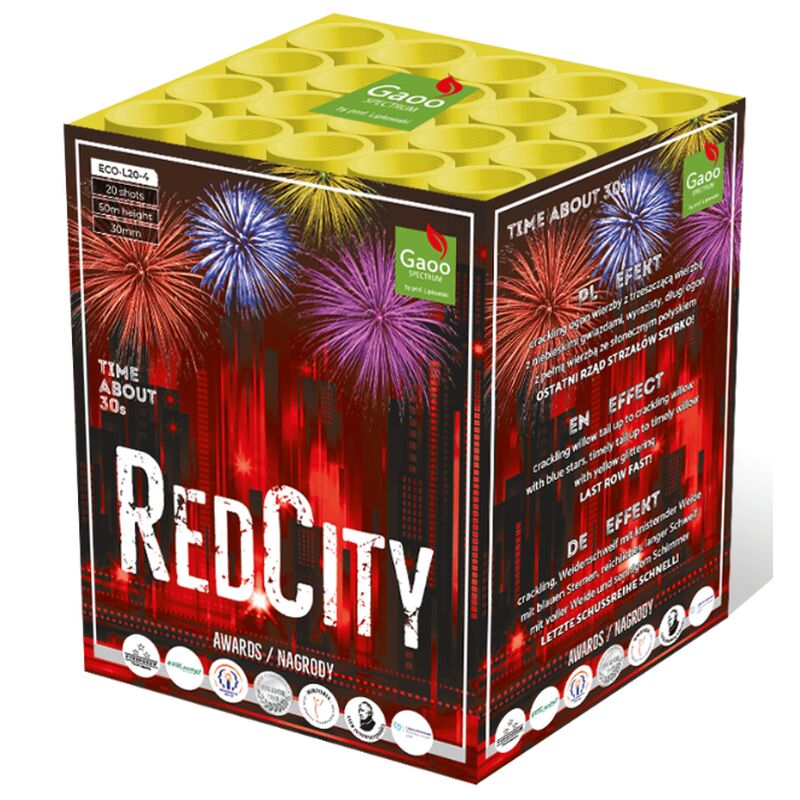 Jetzt Red City 20-Schuss-Feuerwerksbatterie ab 40.38€ bestellen