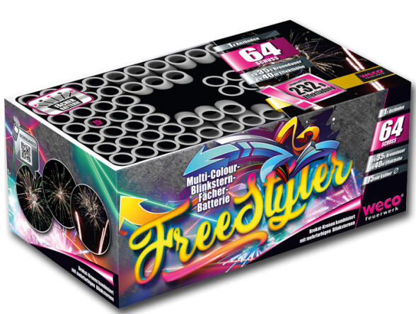 Jetzt Freestyler 64-Schuss-Feuerwerk-Batterie ab 29.69€ bestellen