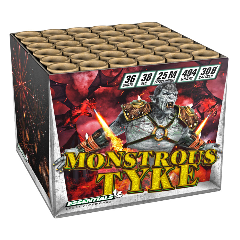 Jetzt Monstrous Tyke 36-Schuss-Feuerwerk-Batterie ab 30.59€ bestellen