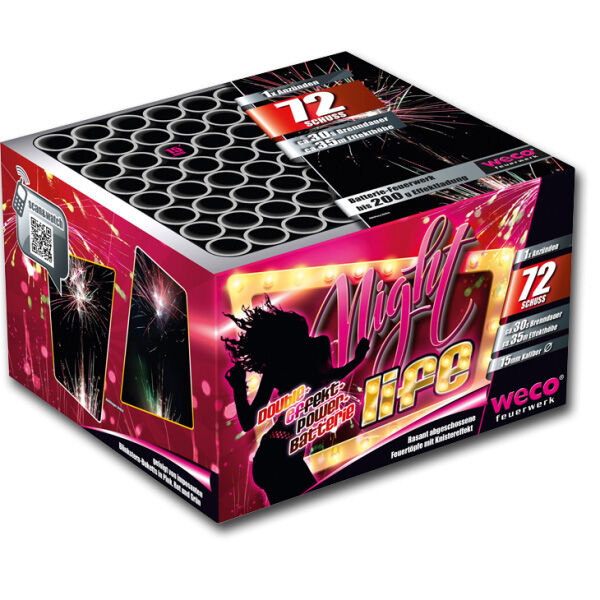 Jetzt Nightlife 72-Schuss-Feuerwerk-Batterie ab 25.49€ bestellen