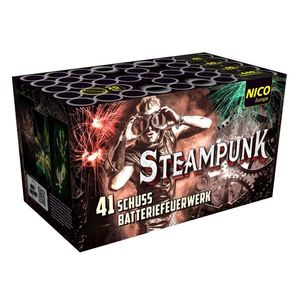 Jetzt Steampunk 41-Schuss-Feuerwerk-Batterie ab 44.99€ bestellen