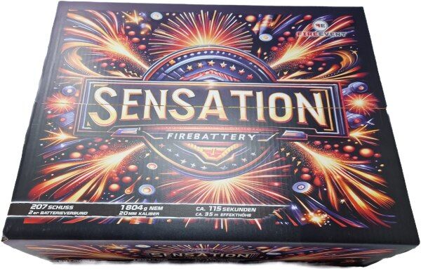 Jetzt Sensation 207-Schuss-Feuerwerk-Verbund ab 118.99€ bestellen