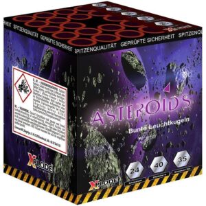 Silvester ~ Asteroids 24-Schuss-Feuerwerk-Batterie