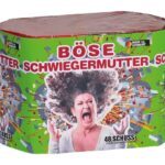 Silvester 2025 ~ Böse Schwiegermutter 48-Schuss-Feuerwerk-Batterie