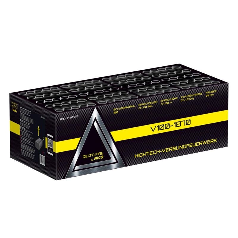 Jetzt Delta Fire V100-1870 100-Schuss-Feuerwerkverbund ab 246.49€ bestellen