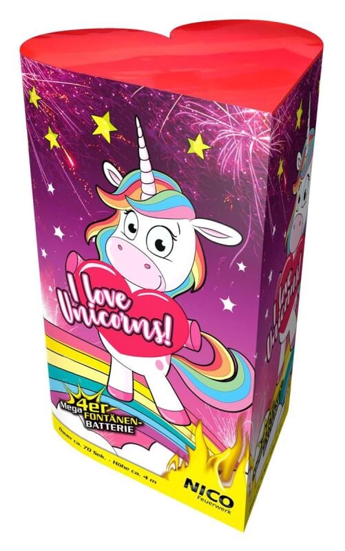 Jetzt I love Unicorns, Fontänenbatterie ab 16.99€ bestellen