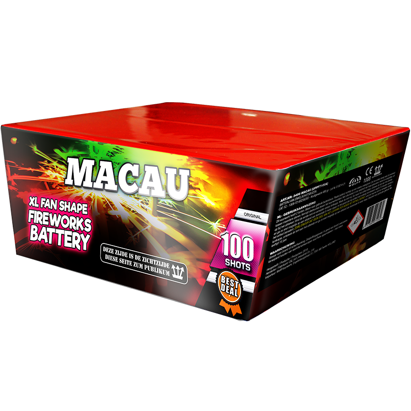 Jetzt Macau 100-Schuss-Feuerwerk-Batterie ab 61.19€ bestellen