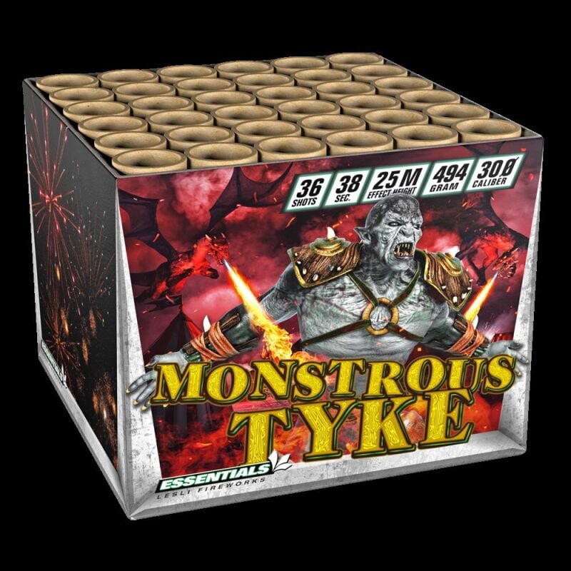 Jetzt Monstrous Tyke 36-Schuss-Feuerwerk-Batterie ab 28.89€ bestellen