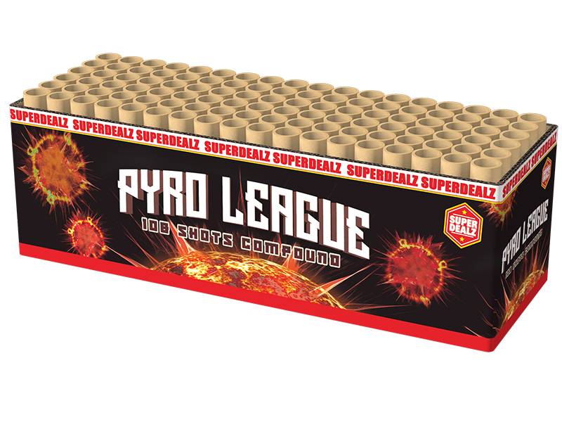 Jetzt Pyro League 108-Schuss-Feuerwerkverbund ab 64.59€ bestellen