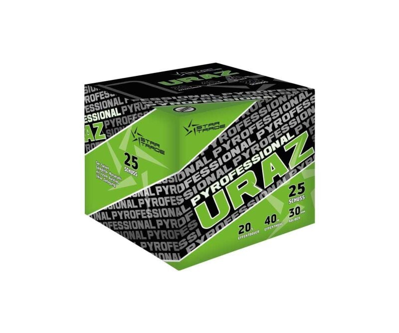 Jetzt Pyrofessional URAZ 25-Schuss-Feuerwerk-Batterie ab 28.89€ bestellen