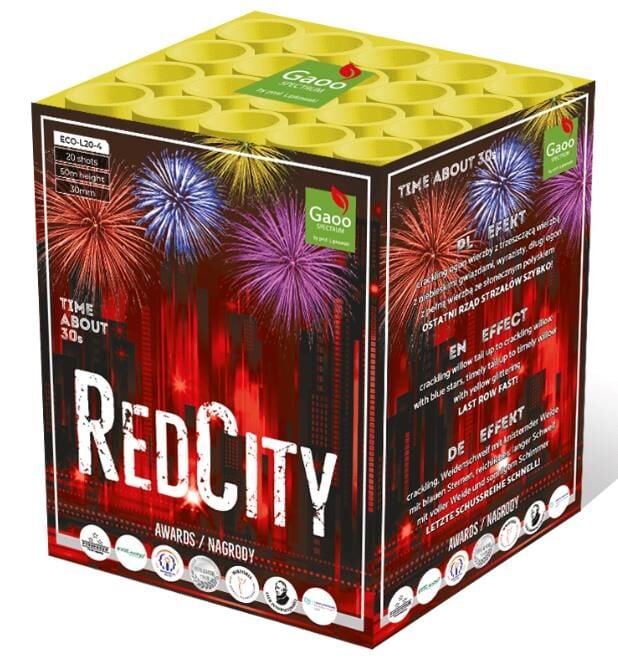 Jetzt Red City 20-Schuss-Feuerwerksbatterie ab 40.79€ bestellen