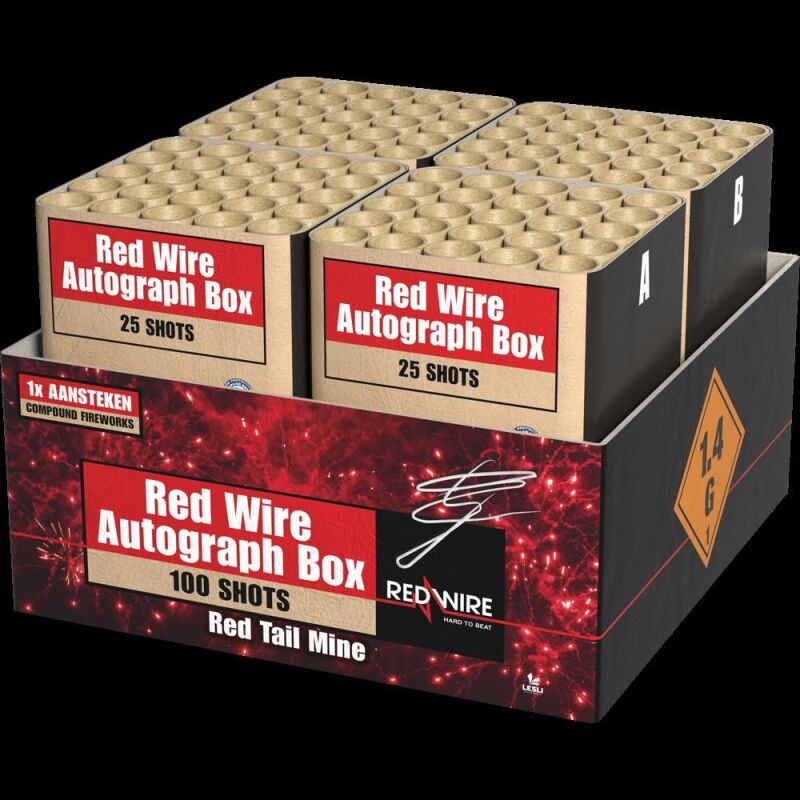 Jetzt Red Wire Autograph Box 100-Schuss-Feuerwerkverbund (Stahlkäfig) ab 143.64€ bestellen