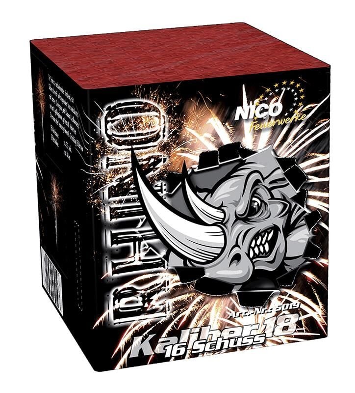 Jetzt Rhino (Out of Control) 16-Schuss-Feuerwerk-Batterie ab 7.64€ bestellen