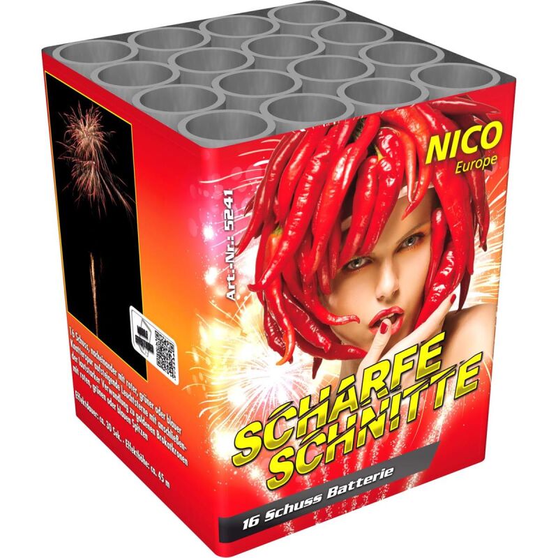 Jetzt Scharfe Schnitte 16-Schuss-Feuerwerk-Batterie ab 14.44€ bestellen
