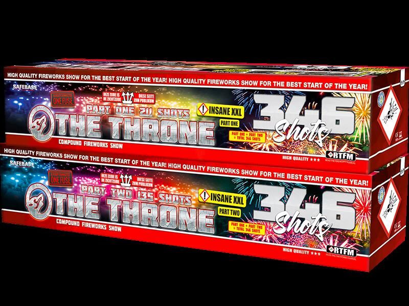 Jetzt The Throne 346-Schuss-Feuerwerkverbund (Double Compound - Stahlkäfig) ab 382.49€ bestellen