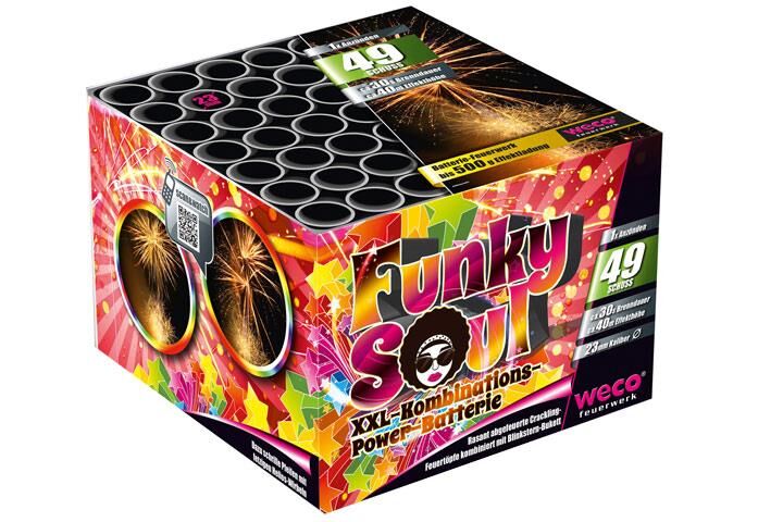 Jetzt Funky Soul 49-Schuss-Feuerwerk-Batterie ab 30.59€ bestellen