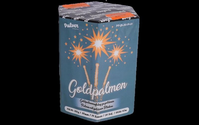 Jetzt Goldpalmen 19-Schuss-Feuerwerk-Batterie ab 33.99€ bestellen