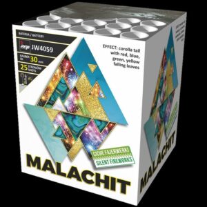 Silvester ~ Malachit 25-Schuss-Feuerwerk-Batterie